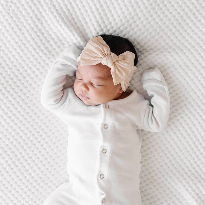 Baby Bling Bows - THE KNOT Soft nylon headband: petal