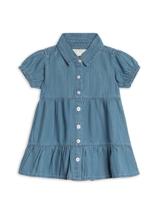 Colored Organics - Colored Organics Milly Chambray Shirt Dress | Organic Cotton Girls Dress - Classy Rascals Boutique