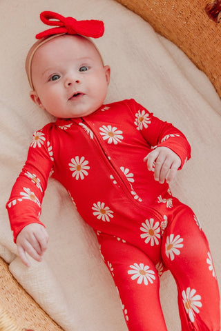 Copper Pearl - Copper Pearl Bamboo Zip-Up Footie | Jessa - Classy Rascals Boutique