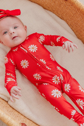 Copper Pearl - Copper Pearl Bamboo Zip-Up Footie | Jessa - Classy Rascals Boutique