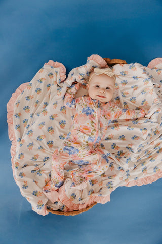 Copper Pearl - Copper Pearl Bamboo Zip-Up Footie | Penelope - Classy Rascals Boutique