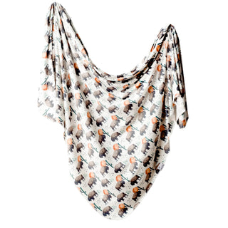 Copper Pearl - Copper Pearl Knit Swaddle Blanket Bison - Classy Rascals Boutique