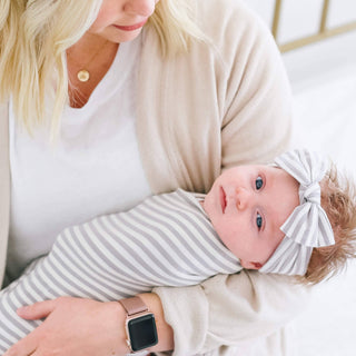 Copper Pearl - Copper Pearl - Knit Swaddle Blanket - Everest - Classy Rascals Boutique