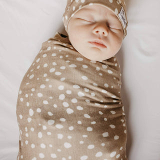 Copper Pearl - Copper Pearl - Knit Swaddle Blanket - Fawn - Classy Rascals Boutique