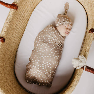Copper Pearl - Copper Pearl - Knit Swaddle Blanket - Fawn - Classy Rascals Boutique