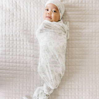 Copper Pearl - Copper Pearl - Knit Swaddle Blanket - Gage - Classy Rascals Boutique