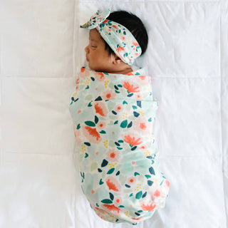 Copper Pearl - Copper Pearl - Knit Swaddle Blanket - Leilani - Classy Rascals Boutique