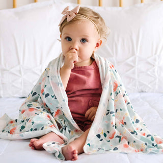 Copper Pearl - Copper Pearl - Knit Swaddle Blanket - Leilani - Classy Rascals Boutique