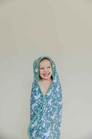 Copper Pearl - Copper Pearl Premium Knit Hooded Towel Jurassic Park - Classy Rascals Boutique
