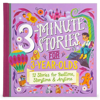 Cottage Door Press - Cottage Door Press - 3 - Minute Stories for 3 - Year - Olds Story Book - Classy Rascals Boutique
