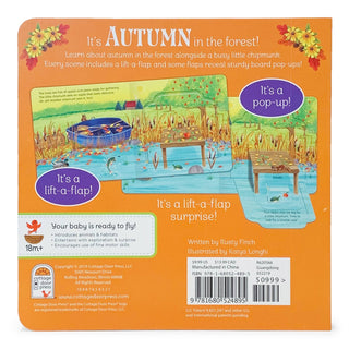Cottage Door Press - Cottage Door Press - Autumn in the Forest Lift-a-Flap Surprise Board Book - Classy Rascals Boutique