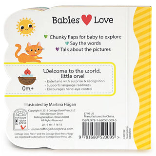 Cottage Door Press - Cottage Door Press - Babies Love First Words Lift-a-Flap Board Book - Classy Rascals Boutique