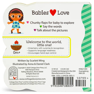 Cottage Door Press - Cottage Door Press - Babies Love Shapes Lift-a-Flap Board Book - Classy Rascals Boutique