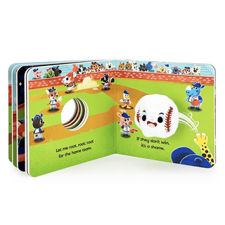 Cottage Door Press - Cottage Door Press - Baseball! Interactive Finger Puppet Board Book - Classy Rascals Boutique