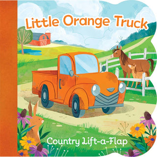 Cottage Door Press - Cottage Door Press - Little Orange Truck Lift-a-Flap Novelty Board Book - Classy Rascals Boutique