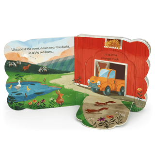 Cottage Door Press - Cottage Door Press - Little Orange Truck Lift-a-Flap Novelty Board Book - Classy Rascals Boutique