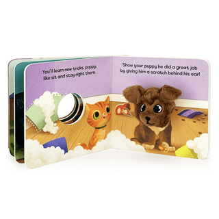 Cottage Door Press - Cottage Door Press - Puppy Love Interactive Finger Puppet Board Book - Classy Rascals Boutique