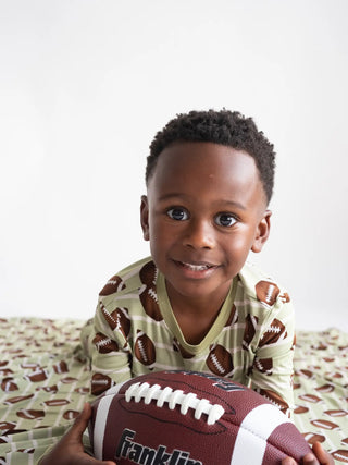 Joan's - Boys Football Two-Piece Bamboo Pajamas