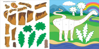 Peter Pauper Press - My First Color-by-Sticker Book -- Dinosaurs