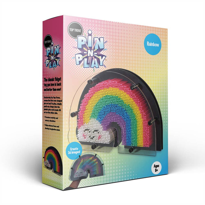 Top Trenz Inc - Pin -N-  Play - Rainbow Cloud