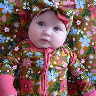 Joan's - Fall Floral Zippy Bamboo Pajamas