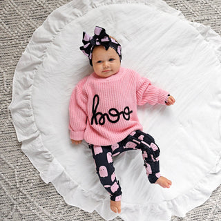 Gigi and Max - Boo Pink SWEATER Halloween Kids Top