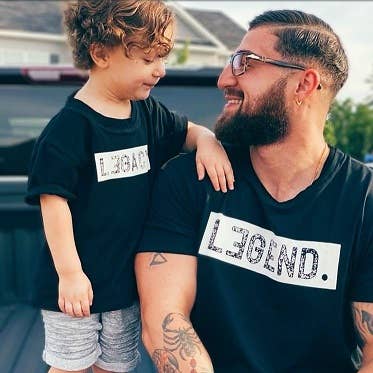 to: little arrows - Father's Day - Daddy and Me Shirt, Legend and Legacy Shirts