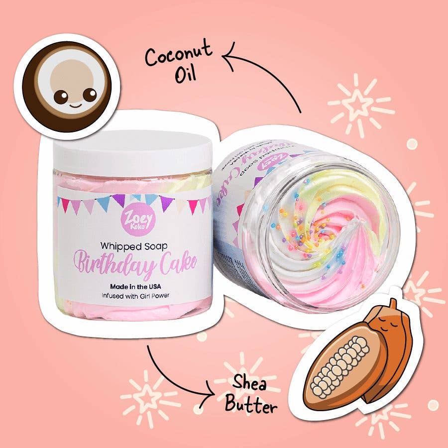 Zoey Koko - Birthday Cake Whipped Soap