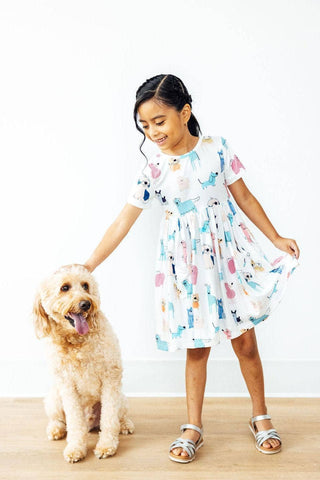 Mila & Rose - Puppy Pals S/S Pocket Twirl Dress