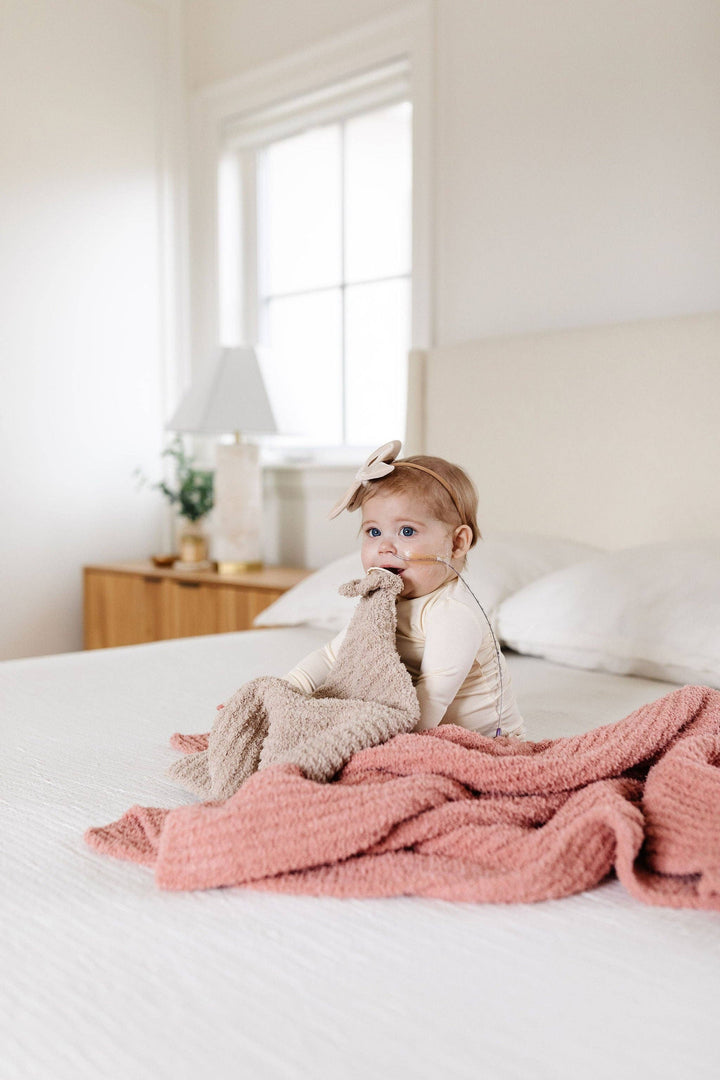 Lou Lou & Company - Chenille Blanket - Rose