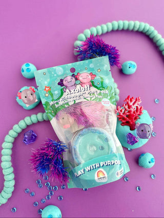 Earth Grown KidDoughs - Axolotl Mini Play Pack