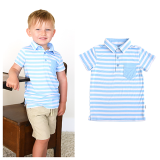 Gigi and Max Hudson Polo Shirt | Bamboo Boys Polo