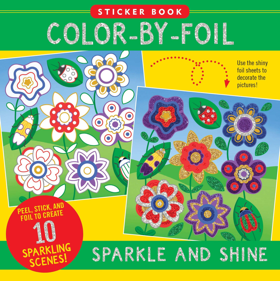 Peter Pauper Press - Color-By-Foil Sticker Book - Sparkle and Shine