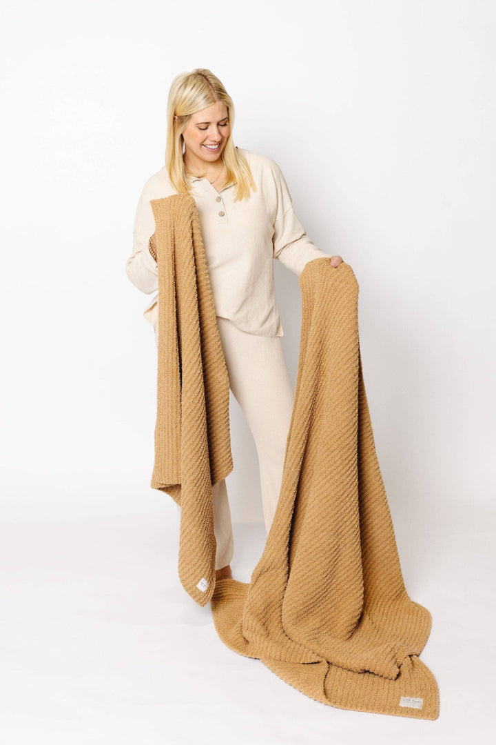 Lou Lou & Company - Chenille Blanket - Tan