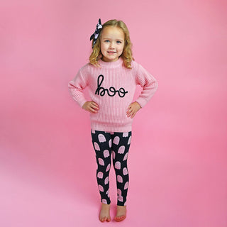 Gigi and Max - Boo Pink SWEATER Halloween Kids Top