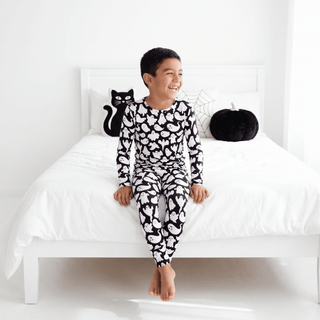 Dreamiere - Dreamiere - Paranormal Naptivity Two Piece Pajama Set - Haunted Noir - Classy Rascals Boutique