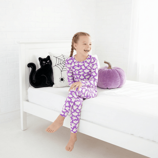 Dreamiere - Dreamiere - Paranormal Naptivity Two Piece Pajama Set - Phantom Purple - Classy Rascals Boutique