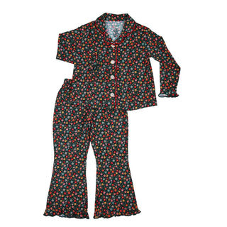 Gigi and Max - Isabelle KIDS RUFFLE LOUNGE SET Bamboo Floral Girls Clothing