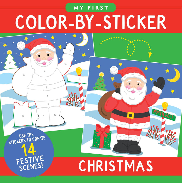 Peter Pauper Press - Christmas First Color by Sticker Book