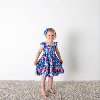 Gigi and Max - Presley Floral Clip Bow Hair Accessory Matching Toddler Kids