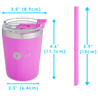 PopYum - PopYum 9oz Insulated Kids’ Cups, 2-Pack, Purple, Pink