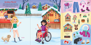 Peter Pauper Press - Christmas Sticker Doll Dress-Up Book