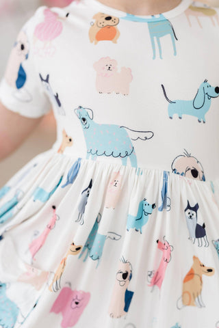 Mila & Rose - Puppy Pals S/S Pocket Twirl Dress