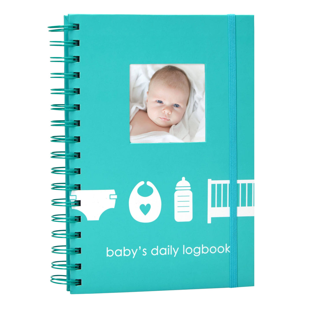 Pearhead Baby's Daily Logbook Planner, Teal