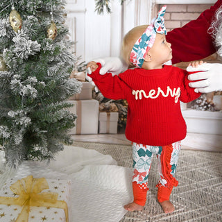 Gigi and Max - Belle Bows RUFFLE ZIP Christmas Bamboo Baby One Piece Outfit