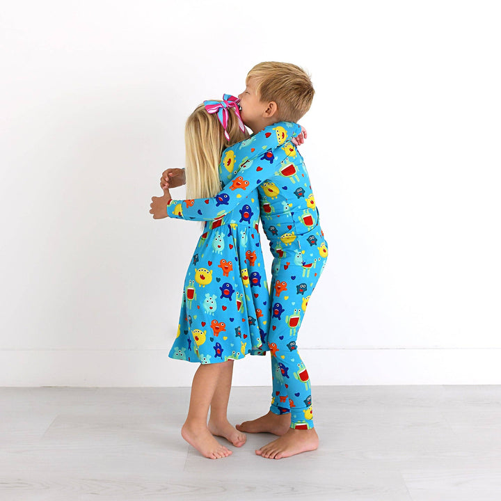 Gigi and Max - Finn Two Piece Valentines Day Outfit Bamboo Monster