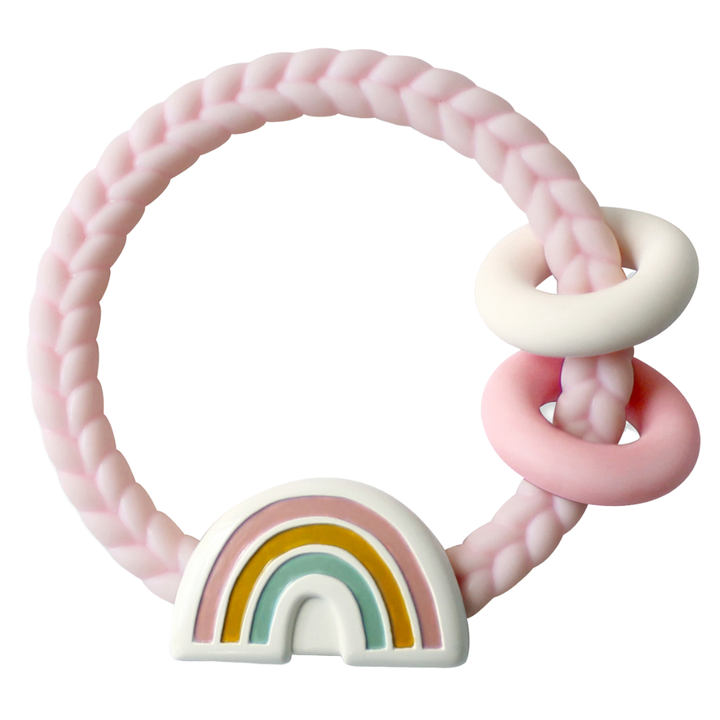 Itzy Ritzy - Ritzy Rattle™ Silicone Teether Rattles Rainbow Pastel