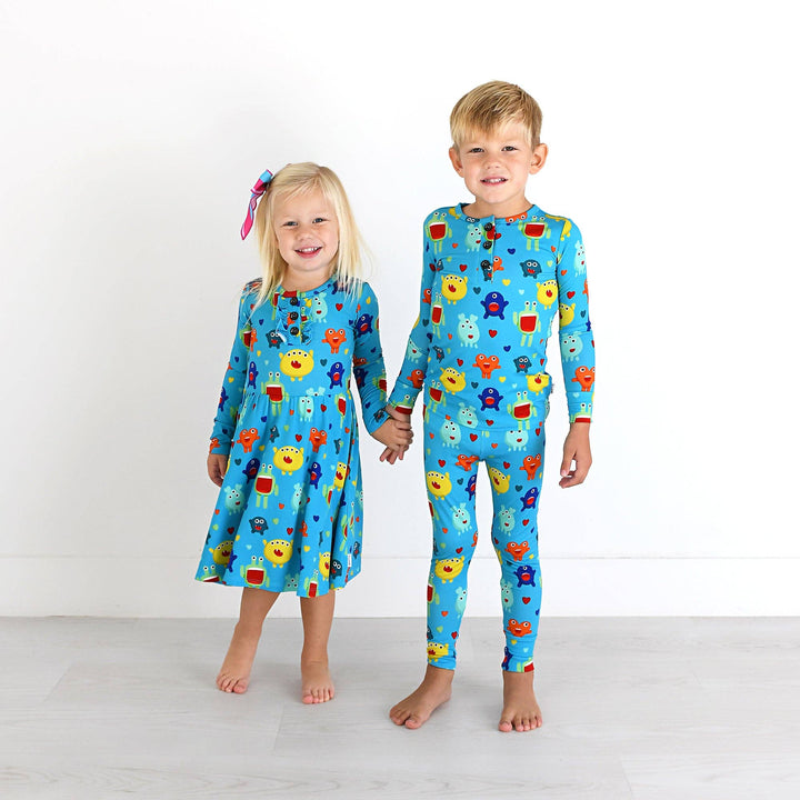 Gigi and Max - Finn Two Piece Valentines Day Outfit Bamboo Monster