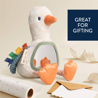 Itzy Ritzy - *NEW* Itzy Bitzy Mirror™ Sensory Tummy Time Mirror - Goose