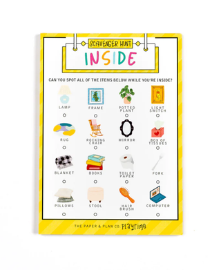 The Paper and Plan Co. - Kids Inside Scavenger Hunt Playtime Pad™